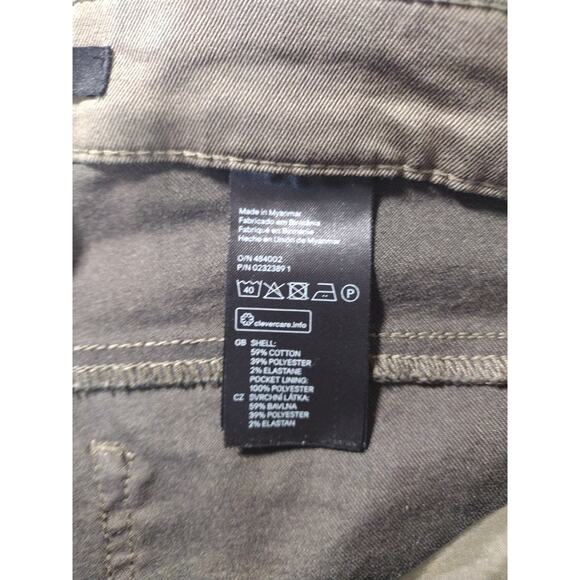 H&M Women’s Skinny Jeans Lot Of 2 Stretchy Green Beige Pants Mid Rise Size 10 - Picture 10 of 15